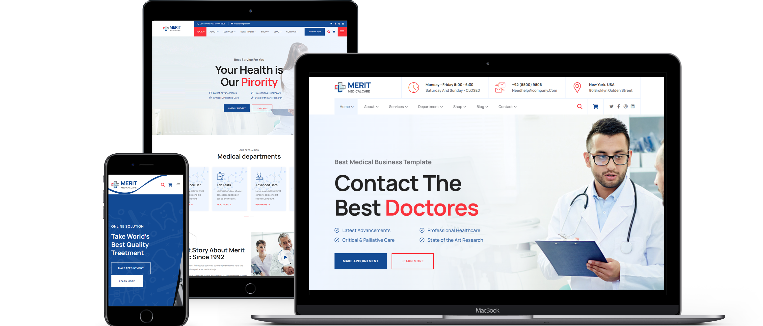 Merit Medical Business HTML5 Template Homepage